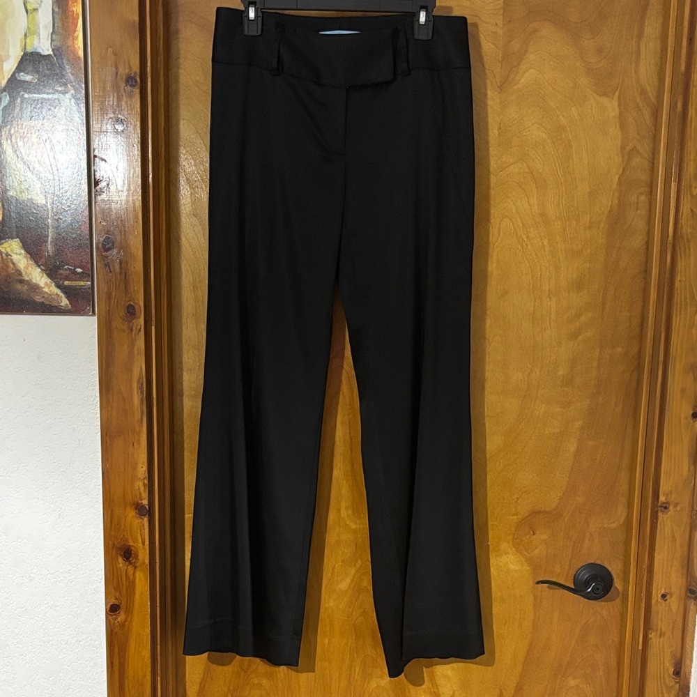 ANTONIO MELANI Elegant Black Wide Leg Trousers